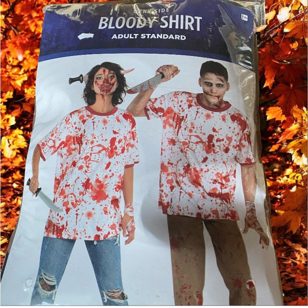 Halloween Bloody shirt Unisex Standard White and Red new in package 2 available